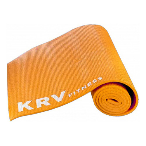 Yoga Mat Colchoneta Pvc Pilates Gym Fitness 4mm Enrollable Color Naranja