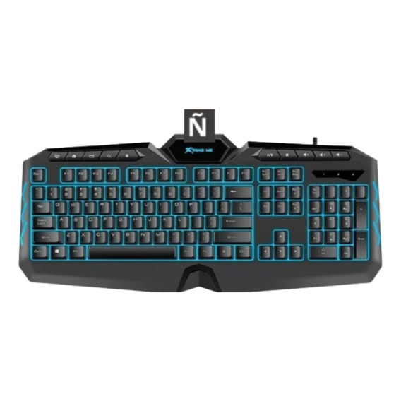 Teclado Gamer Xtrike Me Pc Rgb Membrana 7 Colores 114 Teclas