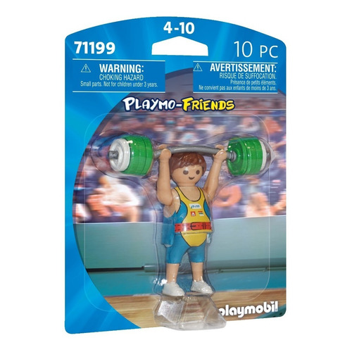 Figura Armable Playmobil Playmo-friends Levantador De Pesas Cantidad de piezas 10