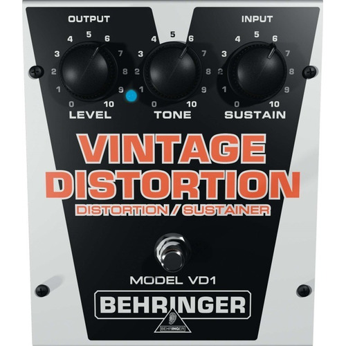 Pedal De Guitarra Behringer Vd1 Distorsión Vintage Color Plateado