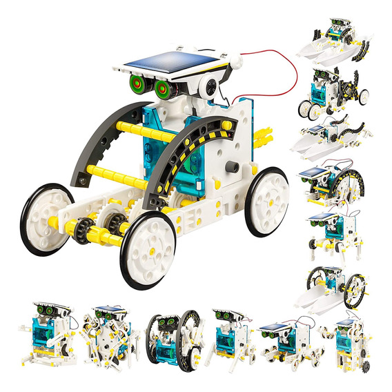 Juguete De Educativo Robot Solar Regalo Para Niños 13 En 1