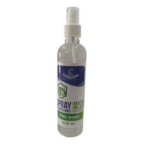 Spray Prolicom Desinfectante Para Manos C/aroma 250ml 36 /vc