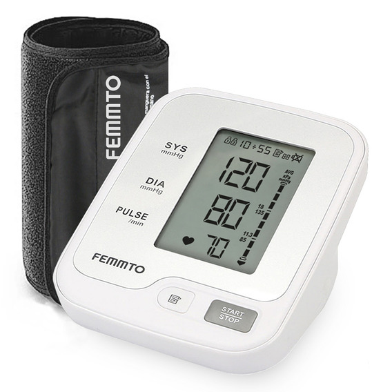 Tensiometro Digital De Brazo Femmto Yk-bpa3 Medidor De Presion Blanco