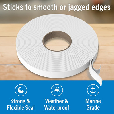 Butyl Tape Rv And Marine Boat   And Sealing White Doubl...