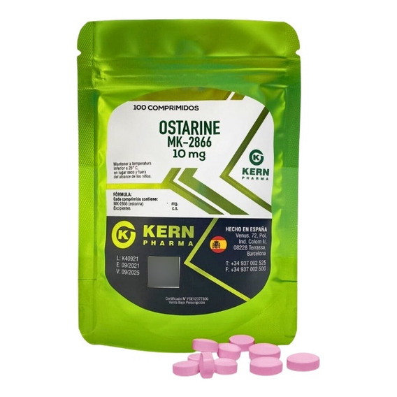 Sarms Ostarine Kern Pharma 100 Comprimidos 10mg.