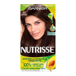 Kit Tinte Garnier  Nutrisse regular clasico Mascarilla nutricolor permanente tono 30 espresso para cabello