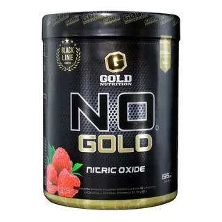 Suplemento En Polvo Gold Nutrition Oxido Nitrico Sabor Raspberry En Pote De 195g