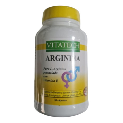 Suplemento Vitatech  Arginina L-Arginina Frasco 30 capsulas