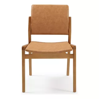 Cadeira De Jantar Clement Norin, Estrutura De Cor  Freijó E Design Do Tecido Lisa, 1 Unidade