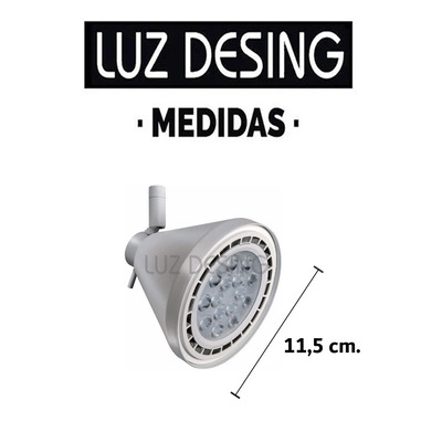 Spot Cabezal Conico Ar111 Apto Led Obra Riel Local Fabrica