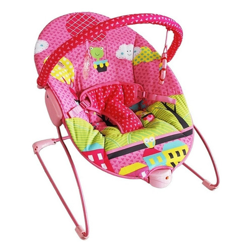 Silla Vibradora Para Bebé Bebesit Bouncer Color Rosa Diseno