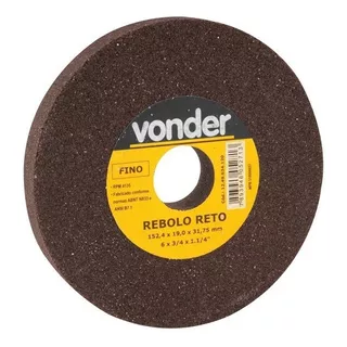 Rebolo Reto 6 X 3/4 X 1.1/4 Pol Gro Fino Vonder