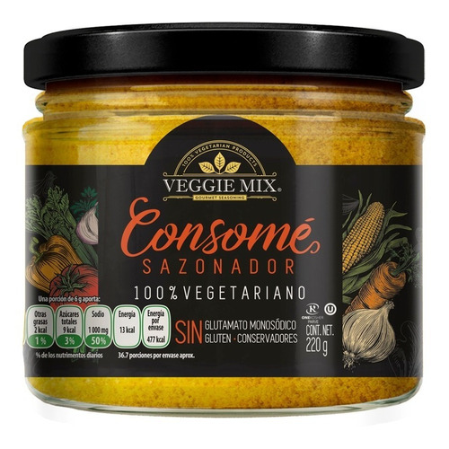 Veggie Mix, Sazonador, Consome, 220 Gr