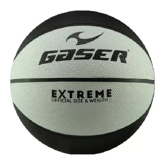 Balón Gaser Basketball Extreme No. 7 Negro/blanco