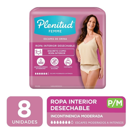 Plenitud Mujer Ropa Interior Femme X 8 Unidades