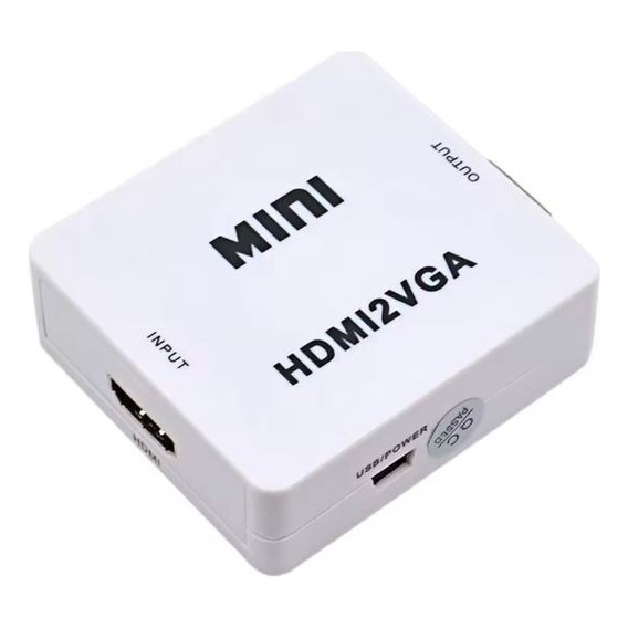 Conversor Adaptador Hdmi A Vga Activo Con Audio Local 