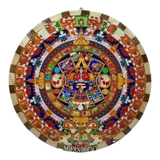 Calendario Azteca Colorido