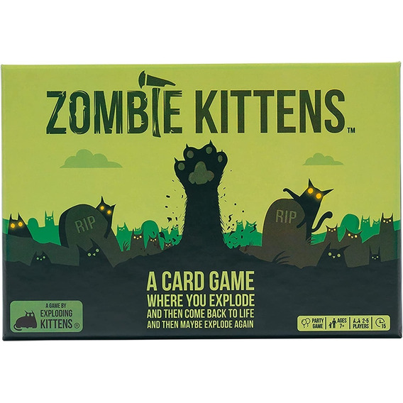 Exploding Kittens Mejorado - Juego Zombie Kittens En Inglés