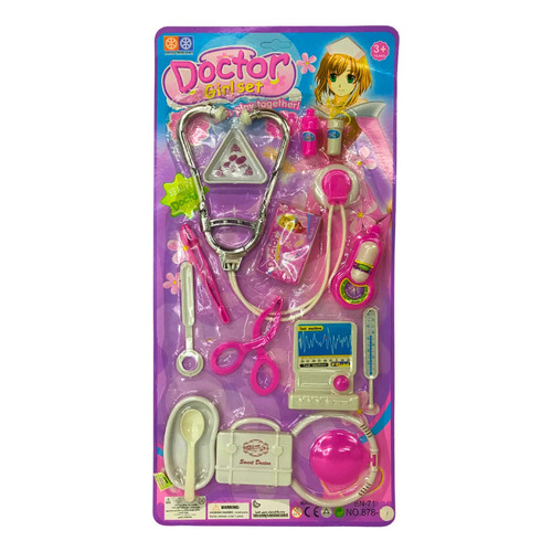 Set De Doctora Completo Con Accesorios En Blister Juguetes