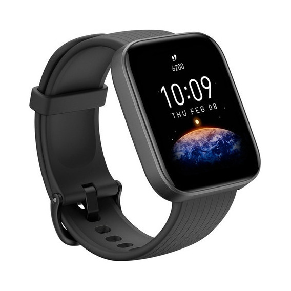 Smartwatch Amazfit Bip 3 Pro 1.69  40mm Aluminio Black Color De La Caja Negro Color De La Malla Negro Color Del Bisel Negro