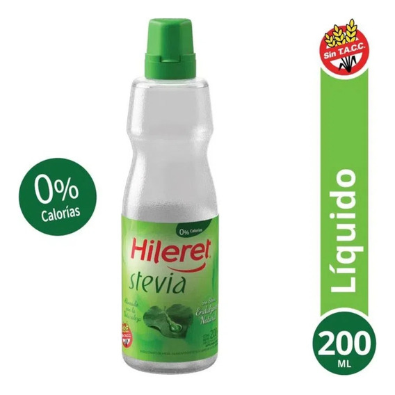 Edulcorante Hileret Stevia Forte 200ml Sin Tacc 0% Cal