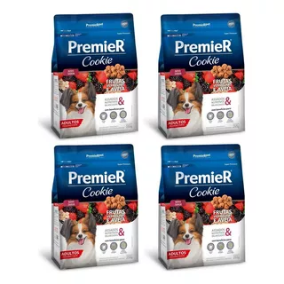 Premierpet Cookie Para Cães Adultos Frutas Vermelhas E Aveia 250g 4 Unidades