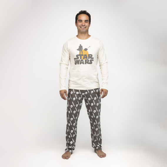 Pijama Hombre Mandalorian Sunset Beige Star Wars
