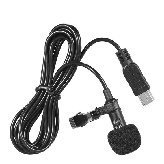 Micrófono Para Go Pro Hero 3/3+/4 Mini Usb Profesional 150cm