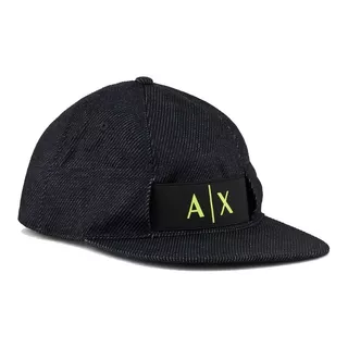 Gorra Armani Exchange A | X Logo Denim Look Flat Visor Hat