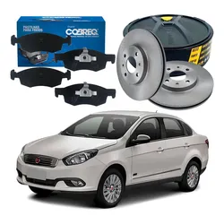  Kit Disco Pastilha Dianteiro Grand Siena 1.6 2017 A 2022