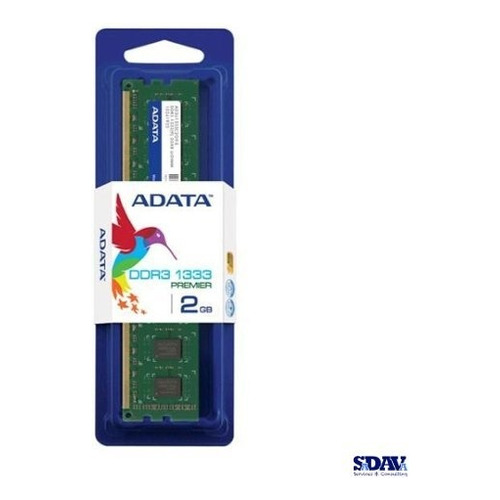 Memoria RAM 2GB 1 Adata AD3U1333C2G9-S
