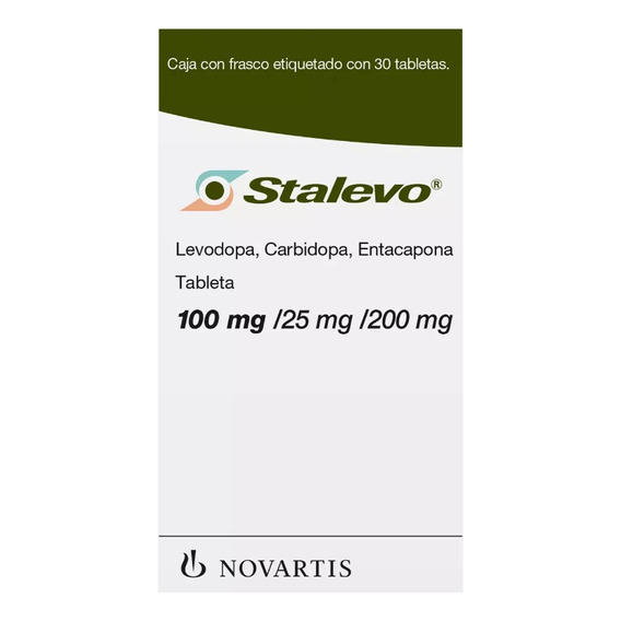 Stalevo Levodopa, Carbidopa, 100/25/200 Mg Con 30 Tabletas