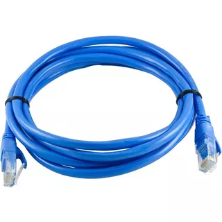 Cable Rj45 Patch Cord Cat6 2 Metro Certificado Azul