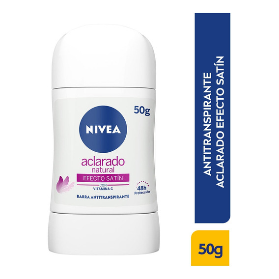 Desodorante Nivea Aclarado Satin Barra X 50g