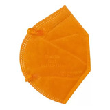 20 Pzs Mascarillas Cubrebocas Lavable Kn95 Naranja