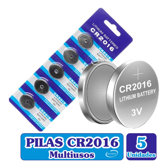 Pack Tira 5 Pilas Cr2016 Tipo Boton - Baterias Cr 2016 3v