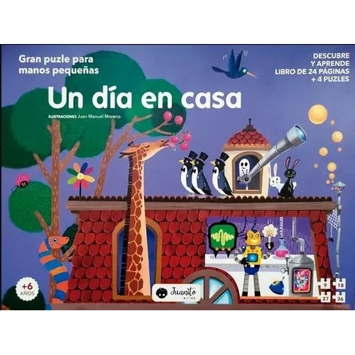 Un Día En Casa Gran Puzle Para Manos Pequeñas, de Juanito. Editorial Juanito Books, tapa blanda, edición 1 en español