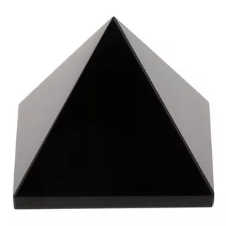 Pirâmide De Obsidiana Negra Pedra Natural 6cm Terapia Reiki