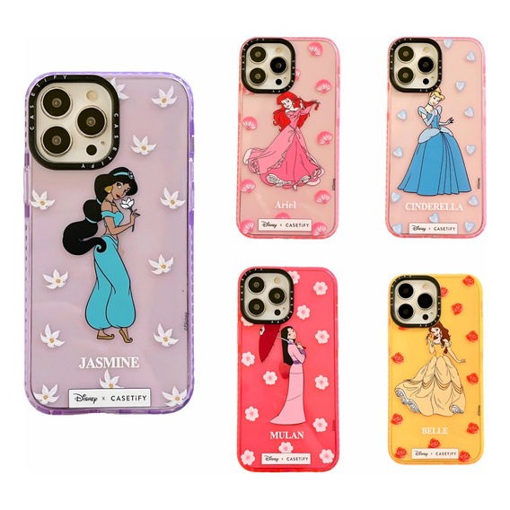 Funda Princesas Ariel Jasmine Rapunzel Mulán Para iPhone