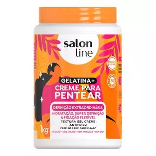 Gelatina + Creme De Pentear Definição Extraordinária 1kg Salon Line