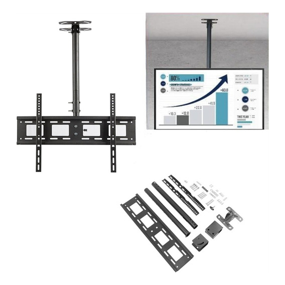 Soporte De Techo Para Tv Monitor 32 A 80 Pulgada Hasta 55 Kg