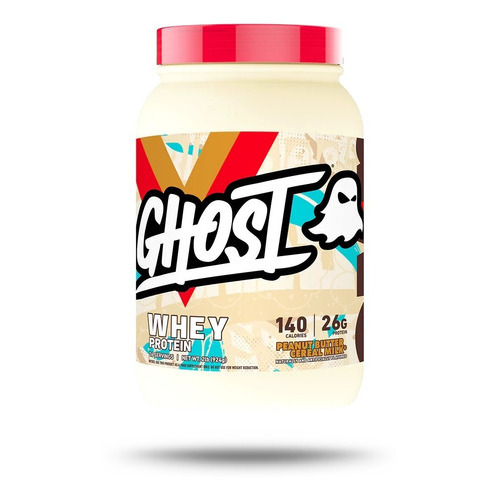 Proteina Ghost Whey 2 Lbs 26 Serv Sabor Peanut Butter Cereal Milk