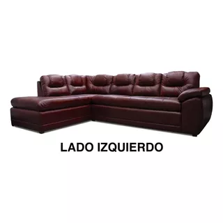 Sala De Piel - Verona - Esquinera - Sofa Y Chaise Izquierdo Color Tabaco
