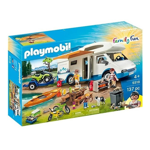 Figura Armable Playmobil Family Fun Camping Aventura 137 Pzs