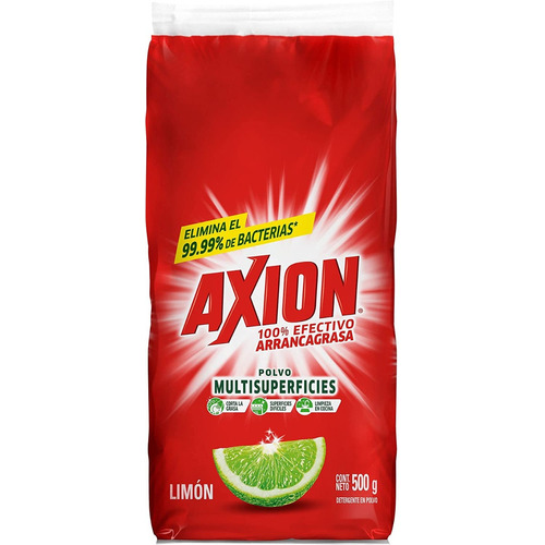 Lavatrastes Axion Limón Polvo En Bolsa 500 g