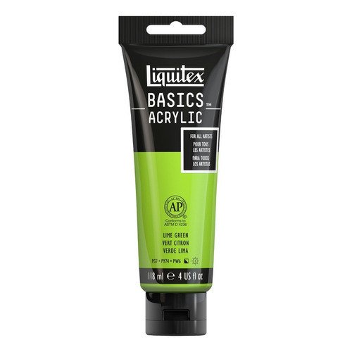 Acrílico Liquitex Basics Tubo 118ml Color 222 Verde Lima