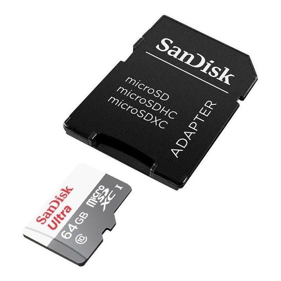 Tarjeta Memoria Sandisk Ultra Microsd 64gb 100mb/s Uhs-i A1