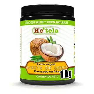 Ke´tela Aceite De Coco Extra Virgen Prensado En Frio 1kilo
