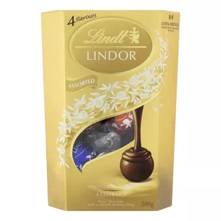 Chocolate Sortido Cremoso Lindor Lindt  Caixa 200 G