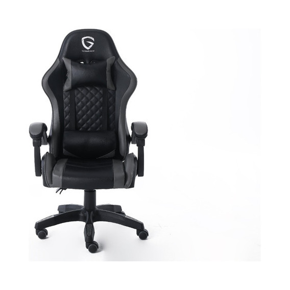 Silla Gamer Ergonomica Y Respaldo Reclinable The Game House Color Gris
